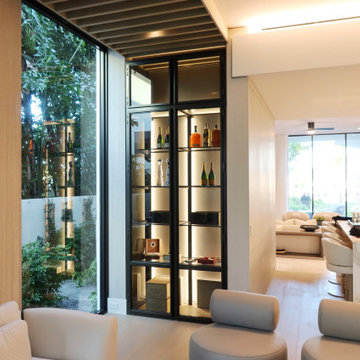 Wine and Humidor Display Walls - Full View, Palm Beach Gardens, FL