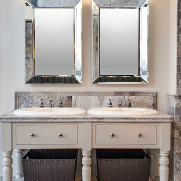 The Claros Silver Travertine Collection