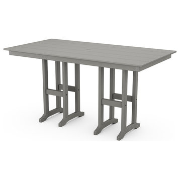 Farmhouse 37" x 72" Counter Table, Slate Gray