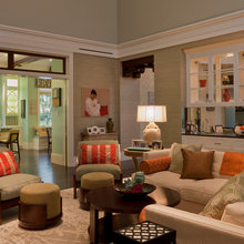 kitchen + living room