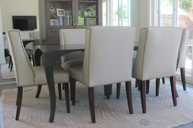 Example of a trendy dining room design in Orange County
