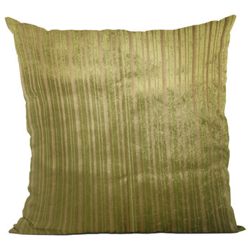 Wild Sage Green Gray and Cream Handmade Luxury Pillow, Green, Gray, Cream, Double Sided  22" X 22"