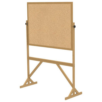 Ghent's Wood 3' H x 4' W Reversible Mag. Whiteboard in Natural