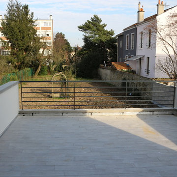 Belle terrasse avec vue sur jardin
