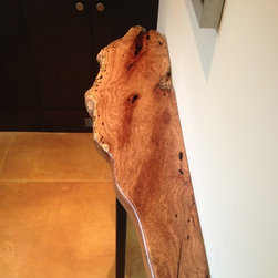 Mesquite and Steel Hall Table - Side Tables And End Tables