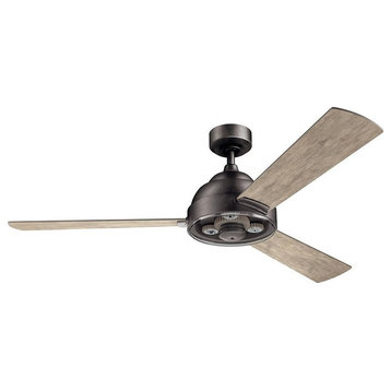 Ceiling Fan - 60 inches wide-Anvil Iron Finish - Ceiling Fans - 147-BEL-4187166