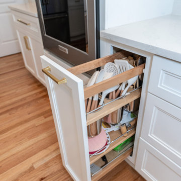 Pull-Out Utensil Cabinet Storage Detail — Harford County, MD