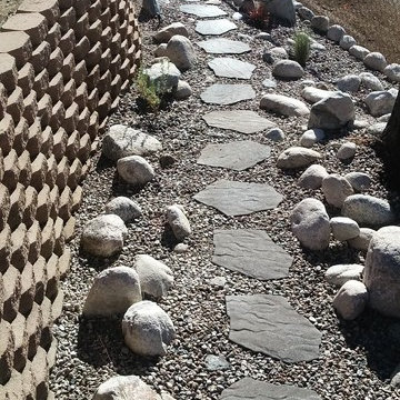 Camino Real- Dry Stream River Bed w/Paver walkway