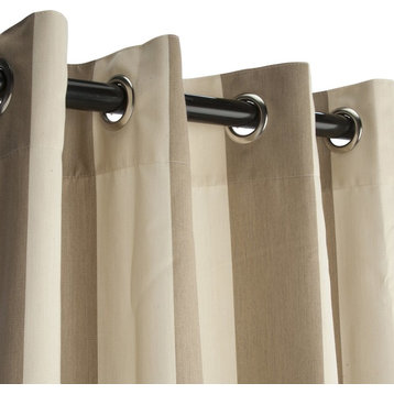 Sunbrella Outdoor Curtain with Grommets, Regency Sand, 50x120"