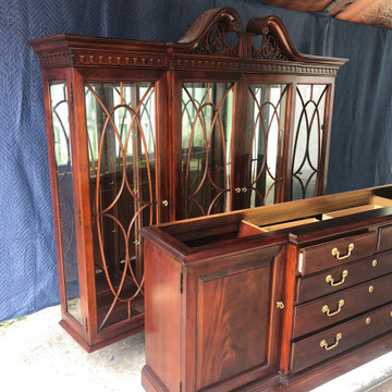 China Hutch hand painted