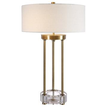 Uttermost Pantheon Brass Rod Table Lamp 30013-1