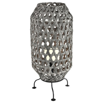 Banaue 36" High 1-Light Outdoor Table Lamp, Gray