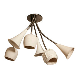 Lightexture - Claylight Bouquet, Six Shades - Chandeliers