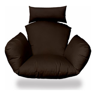 Sorra Home 48 x 48 x 4 Papasan Outdoor Chair Cushion Ivory - Sorra