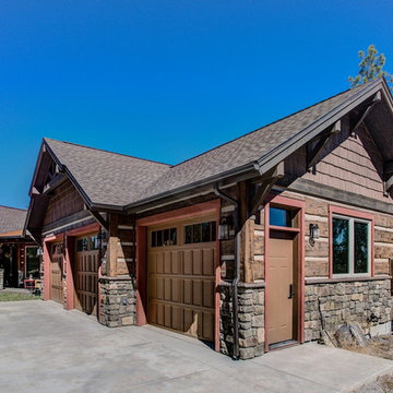 Missoula Valley, Montana Log Siding Residence