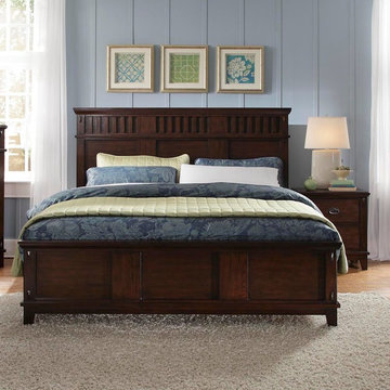 Standard Furniture Sonoma 2 Piece Panel Bedroom Set in Dark Brown