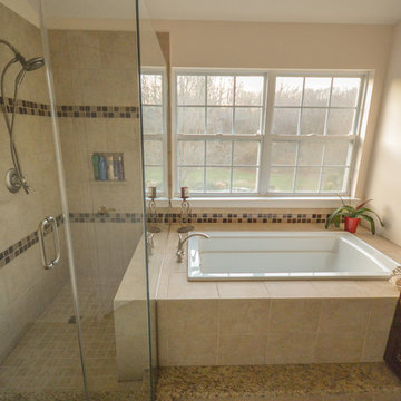 Grand master bathroom (removed wall)