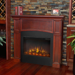 Bradford - Slim Electric Fireplace Mantel - Fireplace Mantels