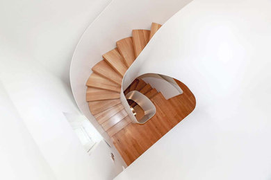 Design ideas for a small modern staircase in London.