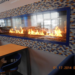 Custom Gas Linear See Through Fireplace - Products