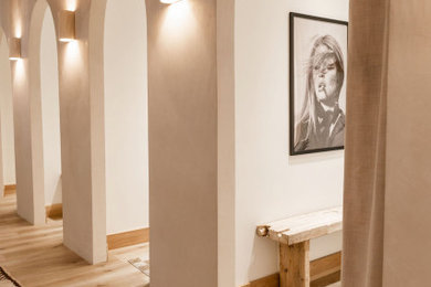 Example of a trendy hallway design in Orange County
