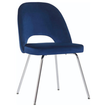 Sand Velvet Chair, Blue