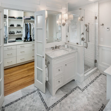 An All White Bathroom That's Anything But Boring