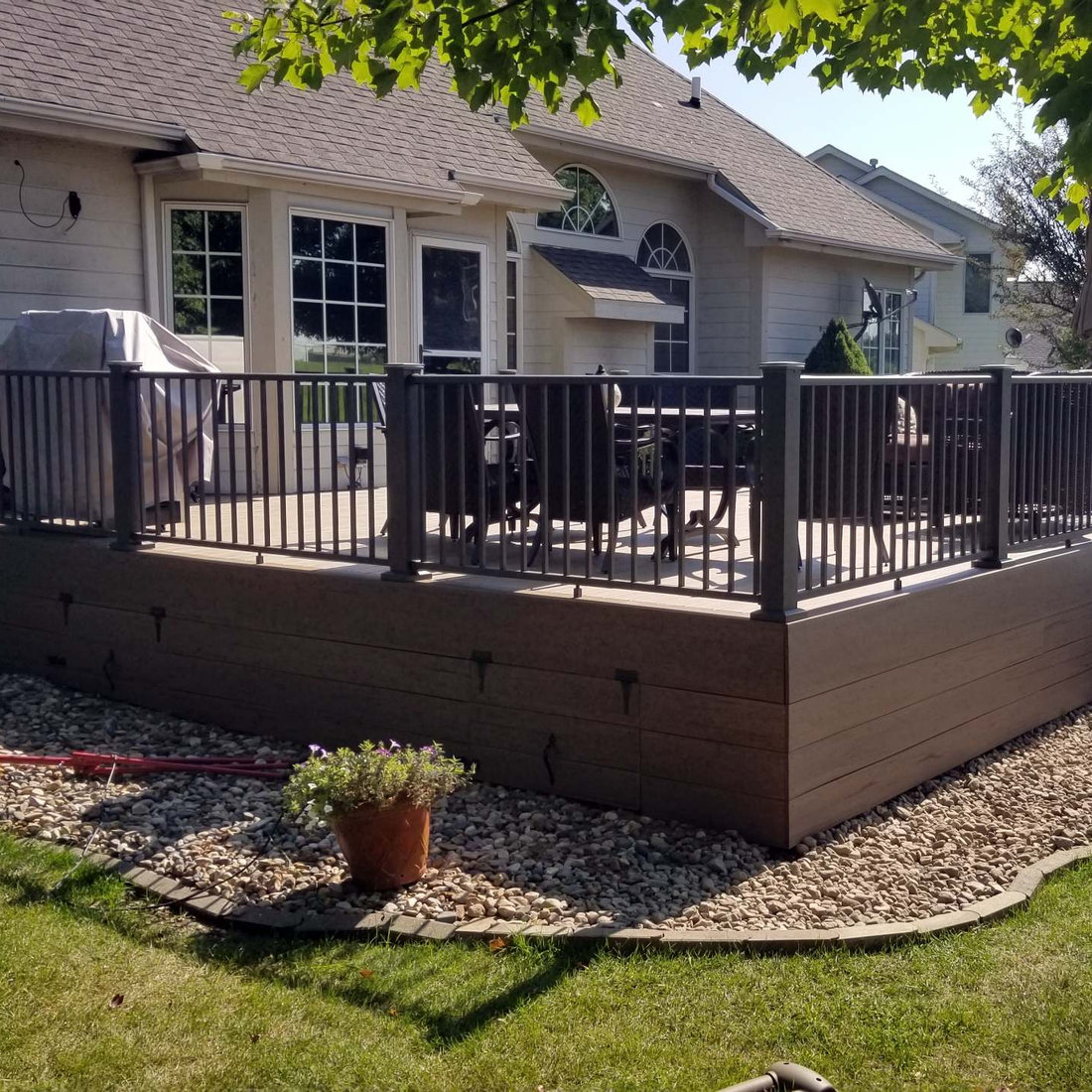 Composite Timbertech Deck with Under Deck Skirting