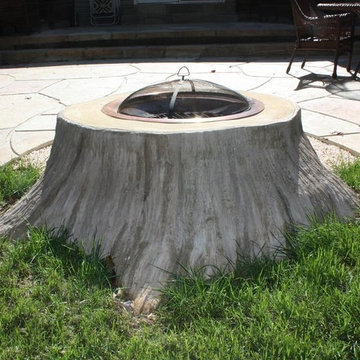 ClifRock Tree Stump Outdoor Fire Pit in Connecticut
