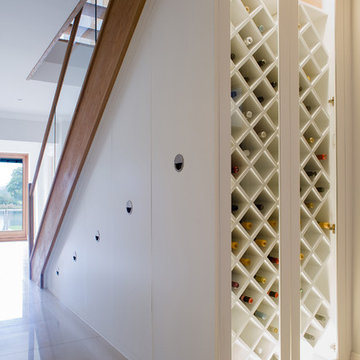 Under stairs units with wine storage