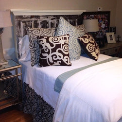4 panel queen size vintage door headboard - Headboards