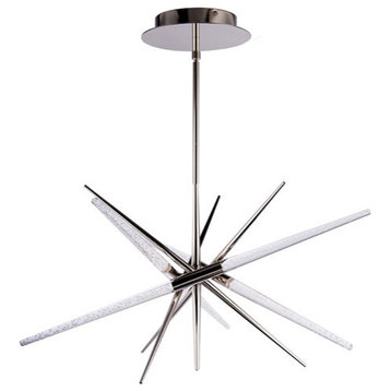 Modern Forms Stormy Chandelier in Polished Nickel