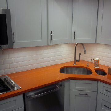 Orange and White