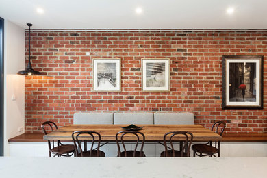 Industrial dining room in Melbourne.