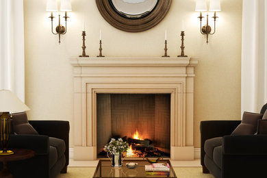 Inspiration for a timeless living room remodel in Toronto