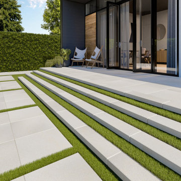 2021 Backyard Landscaping Ideas | Modern Outdoor Patio Steps