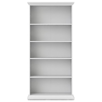 Tvilum Sonoma 5 Shelf Bookcase in White