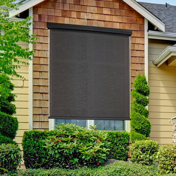 Cordless Outdoor Sun Shades (PVC - PVC Coated Polyester Fabric)