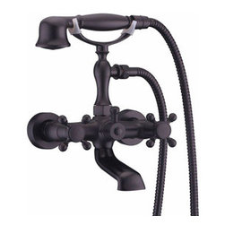 Oil Rubbed Bronze Tub Faucet with Hand Shower TFB002 - Tub And Shower Faucet Sets