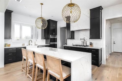 Example of an arts and crafts home design design in Denver