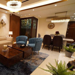 Accent Chairs with Veneer Center Table - Products