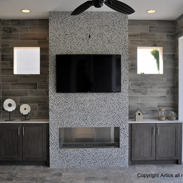 NatureKast Shaker cabinetry in Weathered Graphite finish