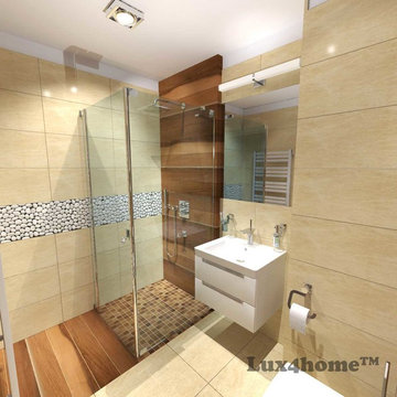 White Pebble Tiles mosaic—White pebble stone producer