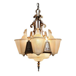 Antique Art Deco Lighting - Chandeliers