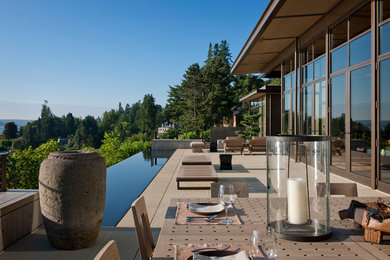 Patio - contemporary patio idea in Seattle