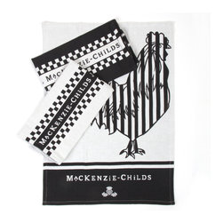 MacKenzie-Childs Dish Towels - Black & White | MacKenzie-Childs - Dish Towels