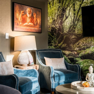 Biophilic Media Lounge Detail