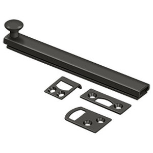 Deltana FPG1019 HD Solid Brass 10-Inch Surface Bolt with Off-Set