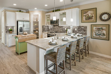 Cottage chic kitchen photo in Los Angeles