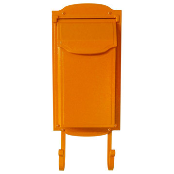 Mid Modern Asbury Vertical Mailbox, Orange